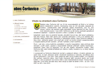 Tablet Screenshot of cernovice.info